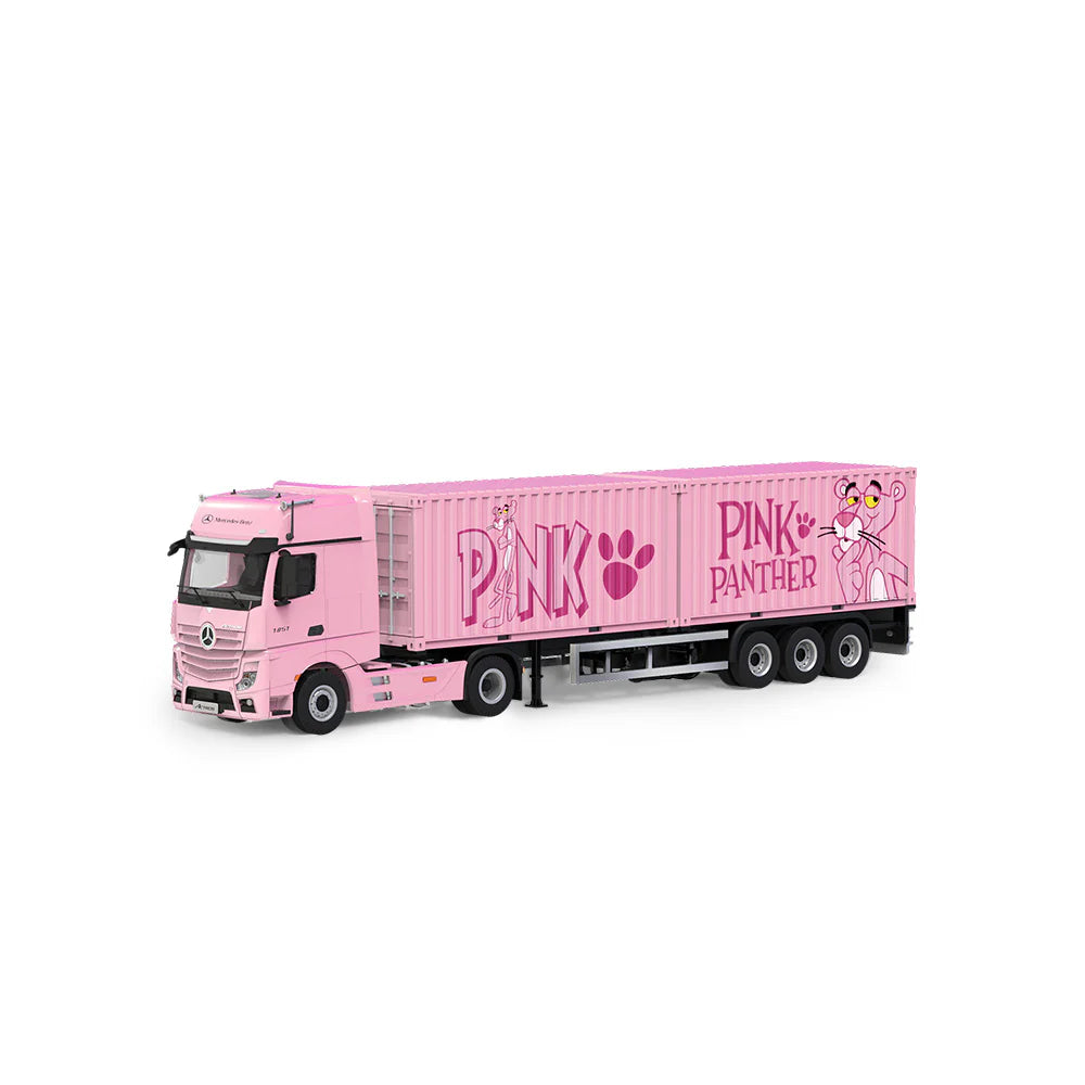 CoolCar 1/64 - Mercedes-Benz Actros Container Truck- PINK PANTHER CC646734