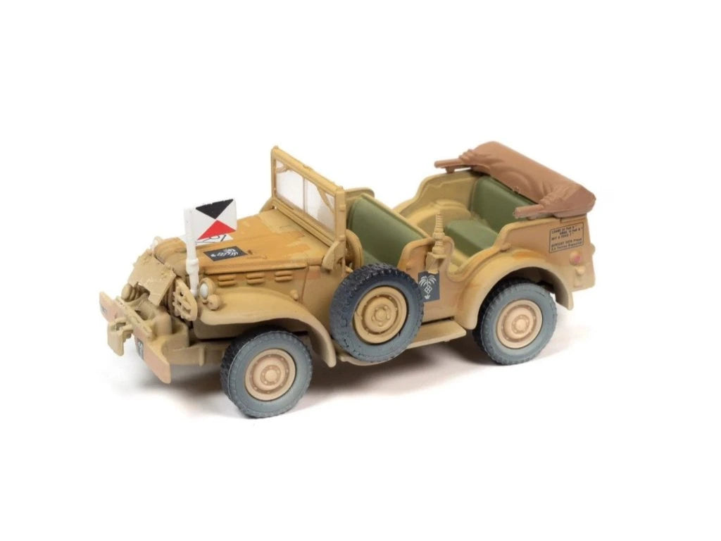 Johnny Lightning Wheeled Warriors WWII Dodge WC57 Command Car Tan - JLML006-1B-1