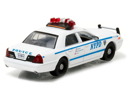 2011 Ford Crown Victoria Police New York Police Department (NYPD) with NYPD Squad Number Decal Sheet Hobby GL42771