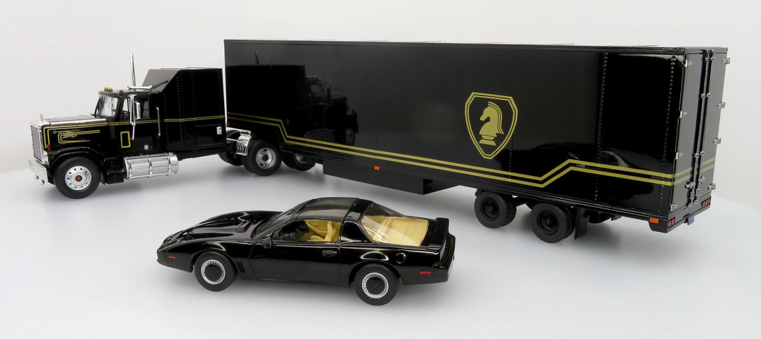 1980 GMC General Tractor w/ Trailer &amp; 1982 Pontiac Firebird Trans Am: Knight Set