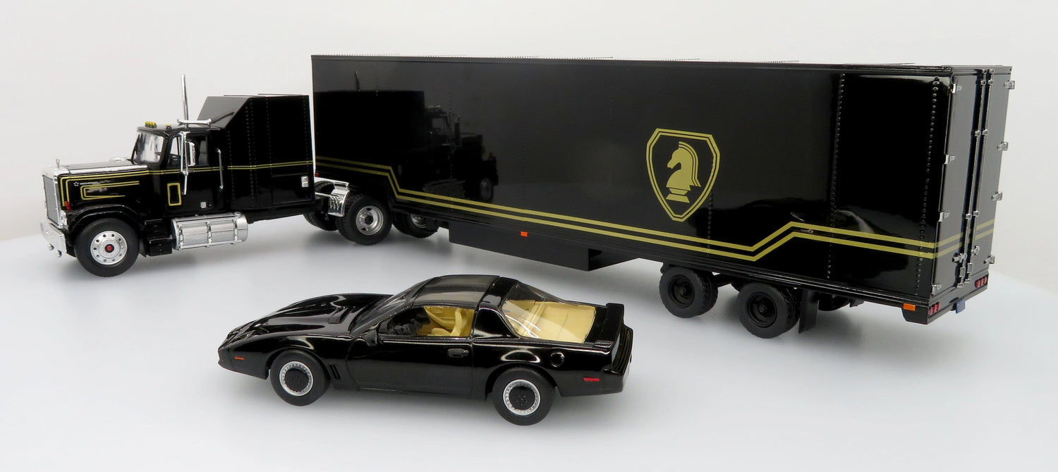 1980 GMC General Tractor w/ Trailer &amp; 1982 Pontiac Firebird Trans Am: Knight Set