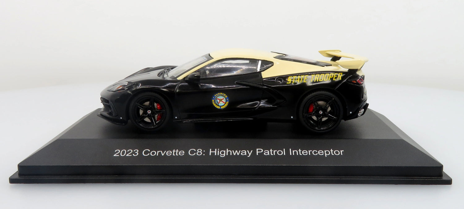 2023 Chevrolet Corvette C8 Stingray Police Interceptor 1:43 Florida Highway Patrol FHP Iconic Replicas 43-0660