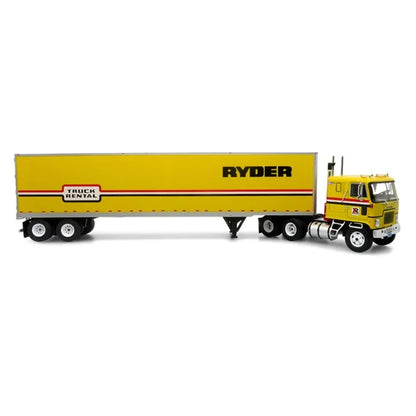 1970 GMC Astro 95 Tractor &amp; Trailer 1:43 Ryder Truck Rental Iconic Replicas 43-0662