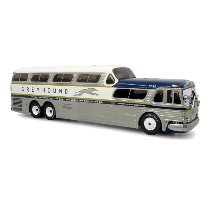 GM PD-4501 Scenicruiser Coach 1:43 Greyhound Bus Lines 50e Anniversaire Iconic Replicas 43-0665