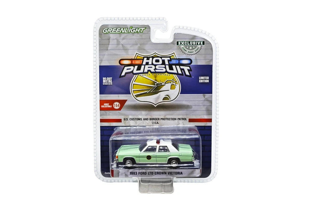 GreenLight 1:64 Ford LTD Crown Victoria 1983 – U.S. Border Patrol – Hobby Exclusive – GL43035-B