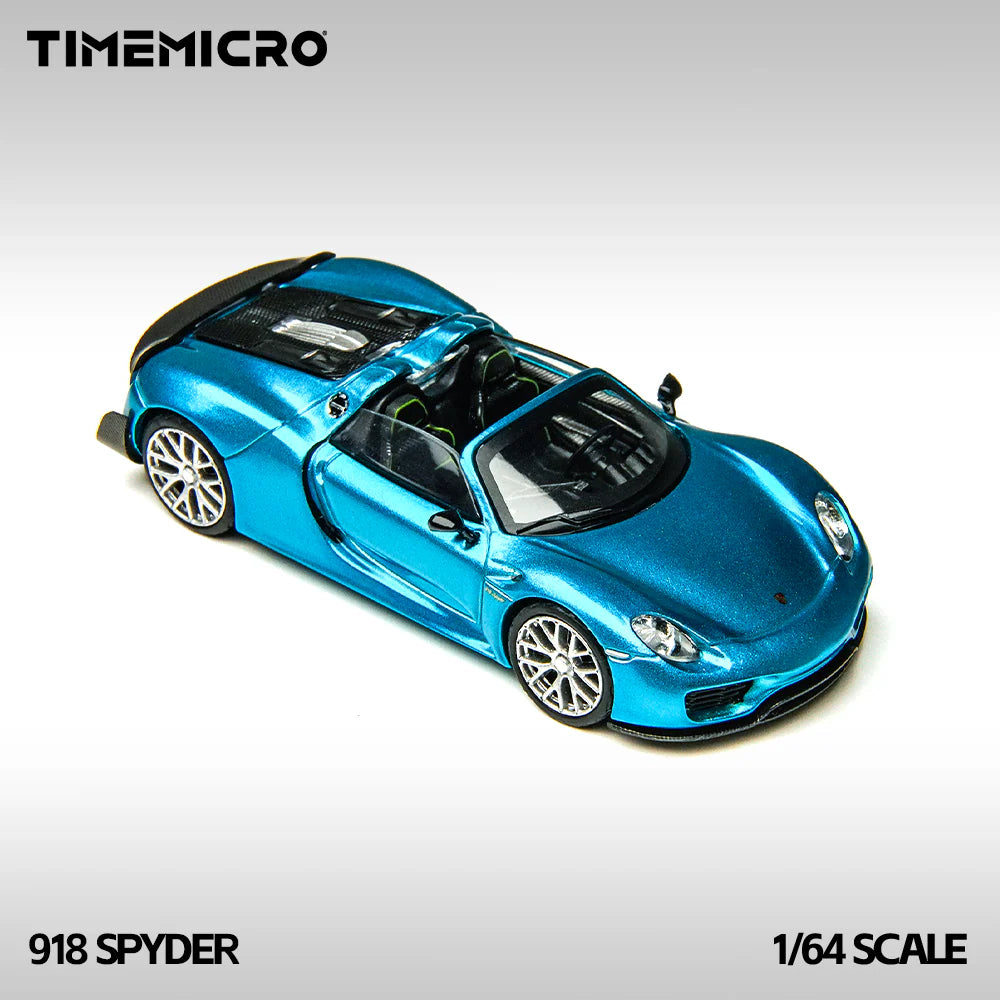 TimeMicro 1:64- Porsche 918 Spyder - Blue TM643530
