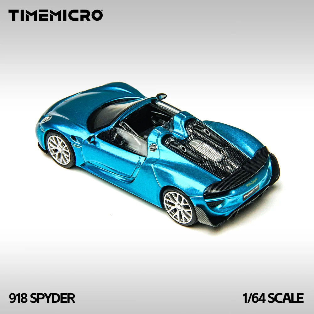 TimeMicro 1:64- Porsche 918 Spyder - Blue TM643530