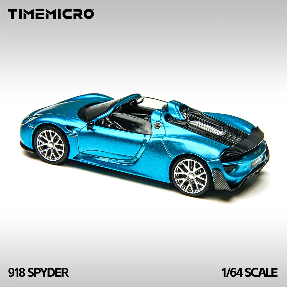 TimeMicro 1:64- Porsche 918 Spyder - Blue TM643530