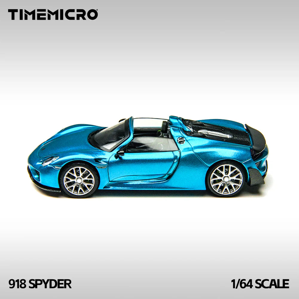 TimeMicro 1:64- Porsche 918 Spyder - Blue TM643530