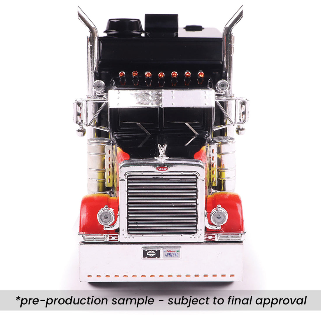 2002 Peterbilt 379 Custom - Black w/ Flames (1:43)