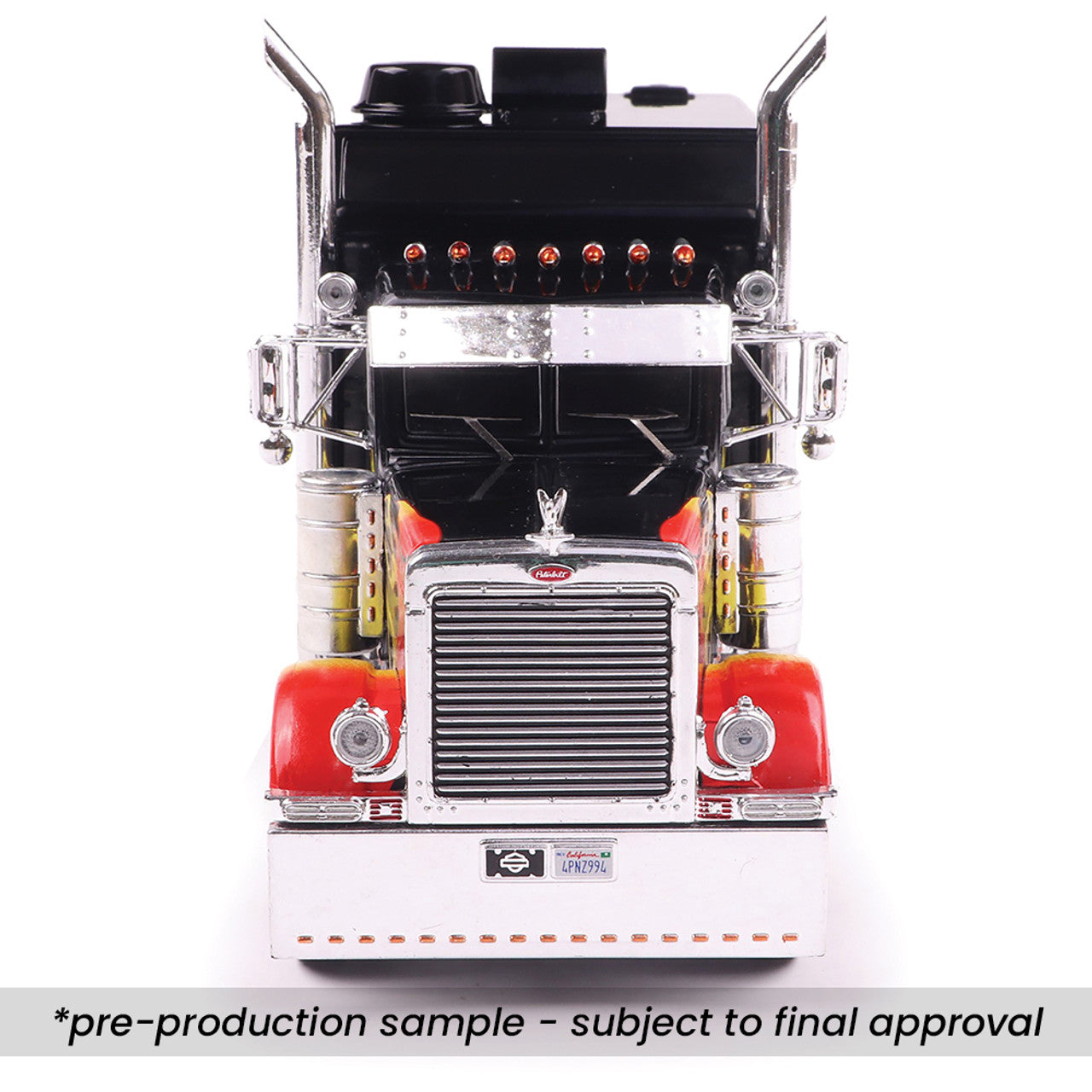 2002 Peterbilt 379 Custom - Black w/ Flames (1:43)