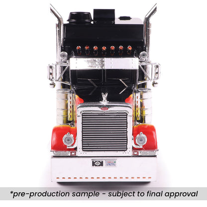 2002 Peterbilt 379 Custom - Black w/ Flames (1:43)