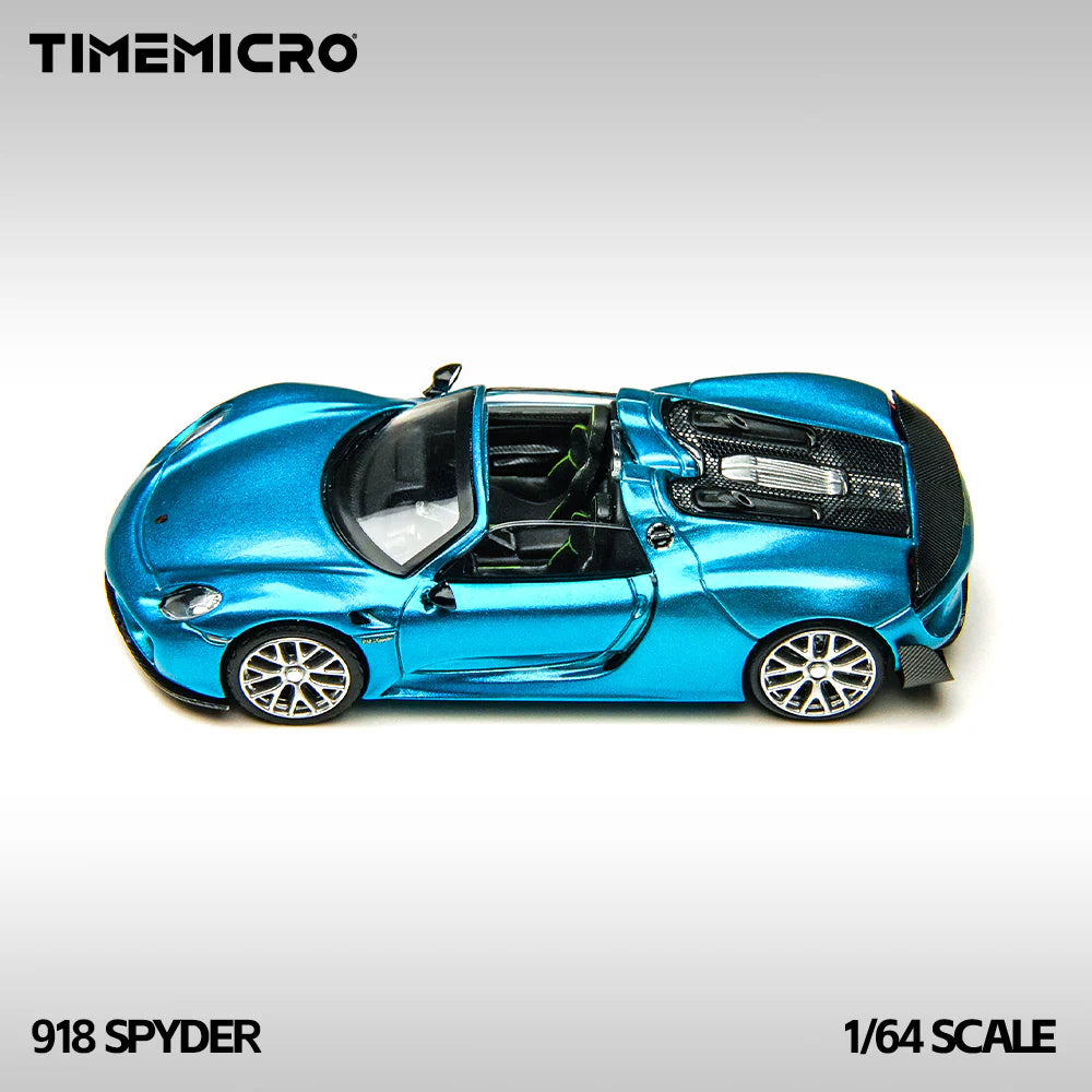 TimeMicro 1:64- Porsche 918 Spyder - Blue TM643530