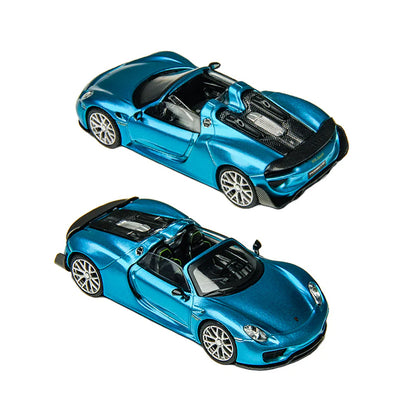 TimeMicro 1:64- Porsche 918 Spyder - Blue TM643530