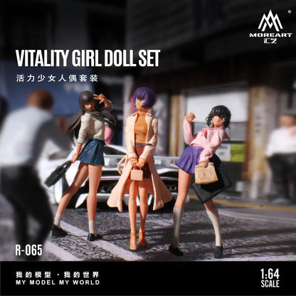 MoreArt 1:64 Diorama ensemble de figurines Vitality Girl – MO223065