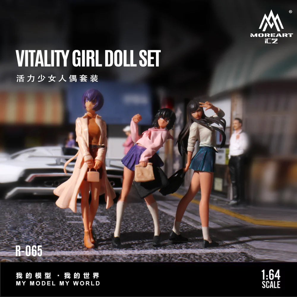 MoreArt 1:64 Diorama ensemble de figurines Vitality Girl – MO223065