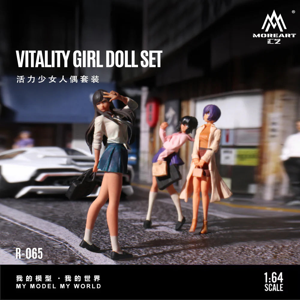 MoreArt 1:64 Diorama ensemble de figurines Vitality Girl – MO223065