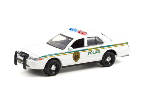 2001 Ford Crown Victoria Police Interceptor White "Miami Metro Police Department" "Dexter" (2006-2013) TV Series