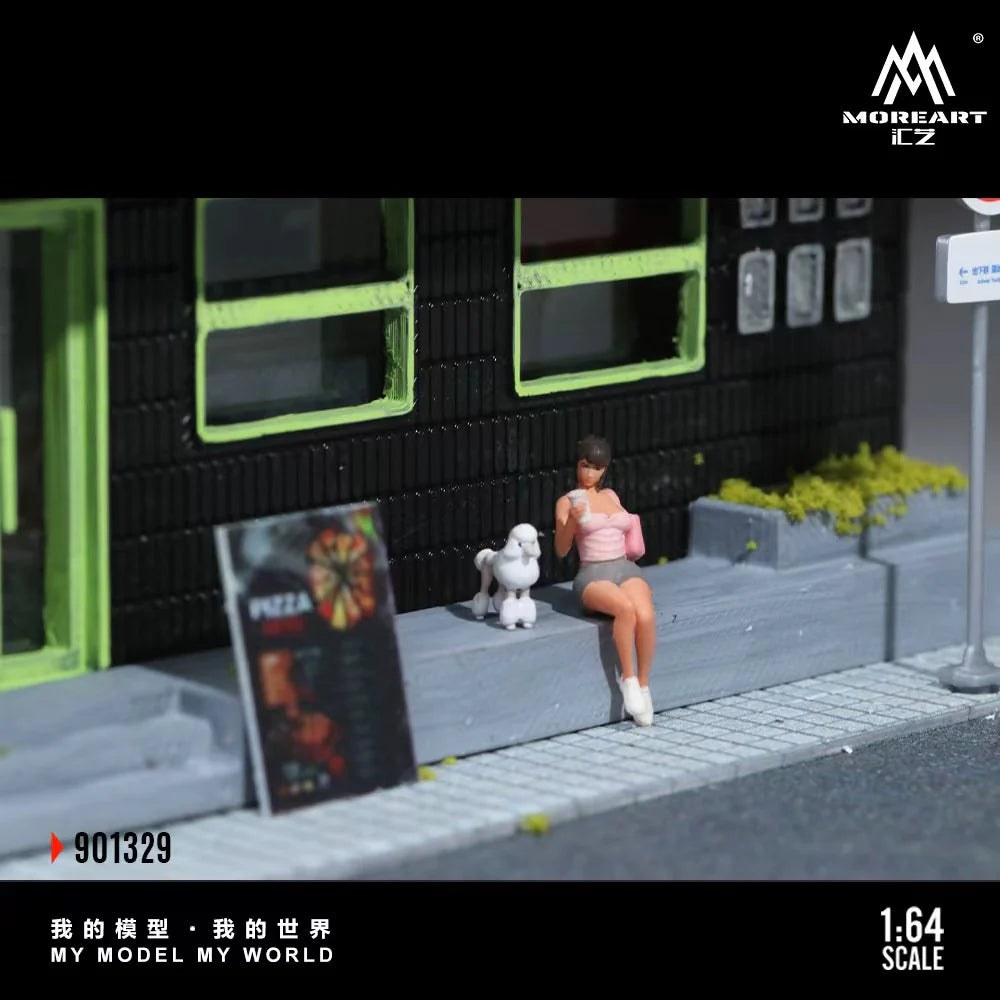 MoreArt Scène de Pizzeria 1:64 MO901329
