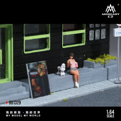 MoreArt Scène de Pizzeria 1:64 MO901329