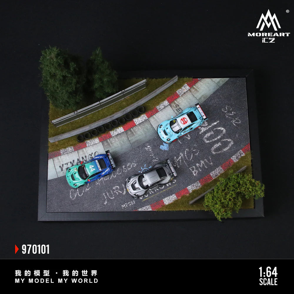 MoreArt Diorama 1:64-NURBURGRING TRACK O1 MODEL (MO970101)