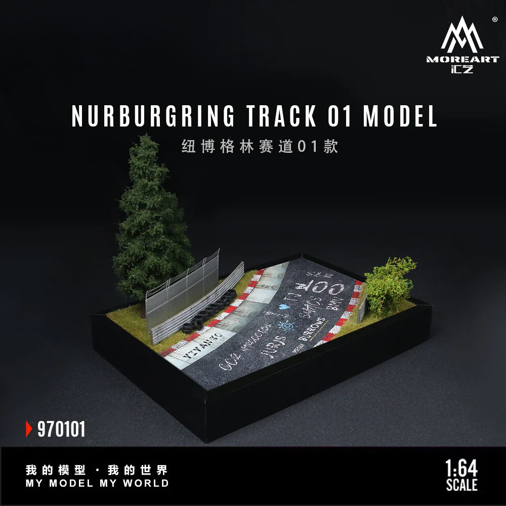 MoreArt Diorama 1:64-NURBURGRING TRACK O1 MODEL (MO970101)