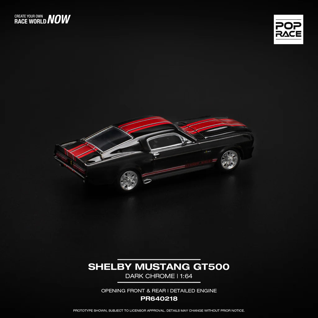 POPRACE 1/64 - Shelby Mustang GT500 - "Dark Chrome" - PR640218