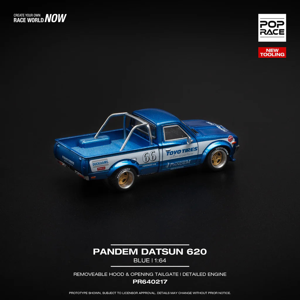 POPRACE- PANDEM DATSUN 620 BLUE PR640217