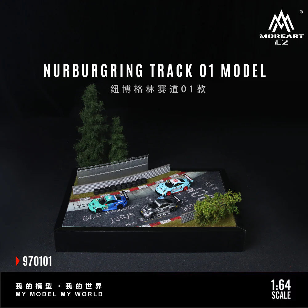 MoreArt Diorama 1:64-NURBURGRING TRACK O1 MODEL (MO970101)