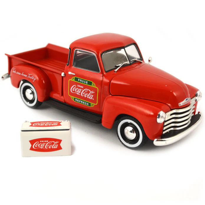 1953 Chevy Pickup w/ Metal Cooler "Coca-Cola"
