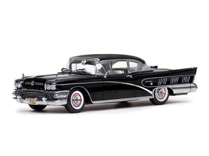1958 Buick Limited Riviera Coupe in  Black Charcoal (Échelle-Scale 1:18)