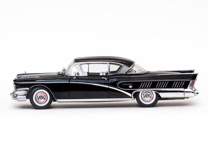 1958 Buick Limited Riviera Coupe in  Black Charcoal (Échelle-Scale 1:18)