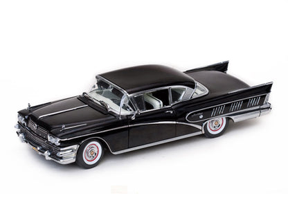 1958 Buick Limited Riviera Coupe in  Black Charcoal (Échelle-Scale 1:18)