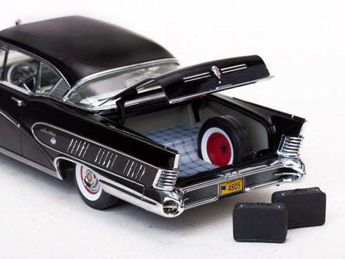 1958 Buick Limited Riviera Coupe in  Black Charcoal (Échelle-Scale 1:18)