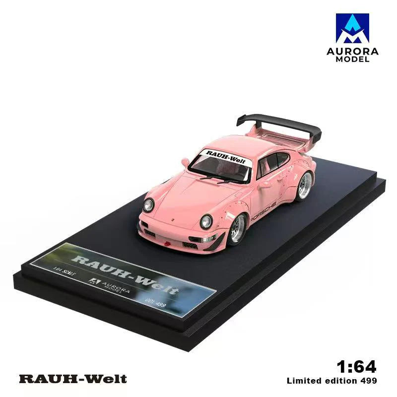 AURORA MODEL 1/64- Porsche RWB964 Pink AM640880