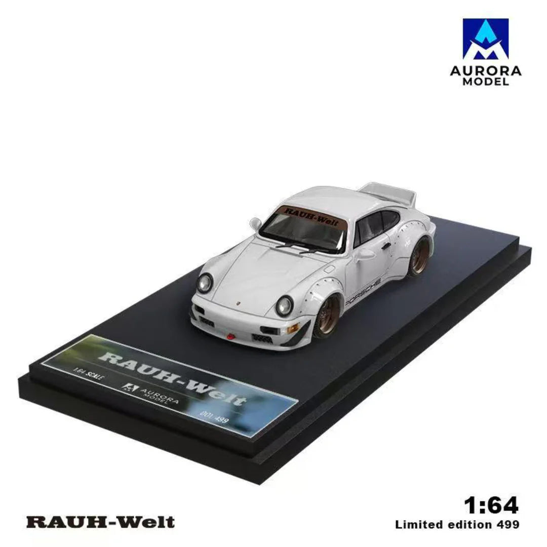 AURORA MODEL 1/64- Porsche RWB964 White AM640882