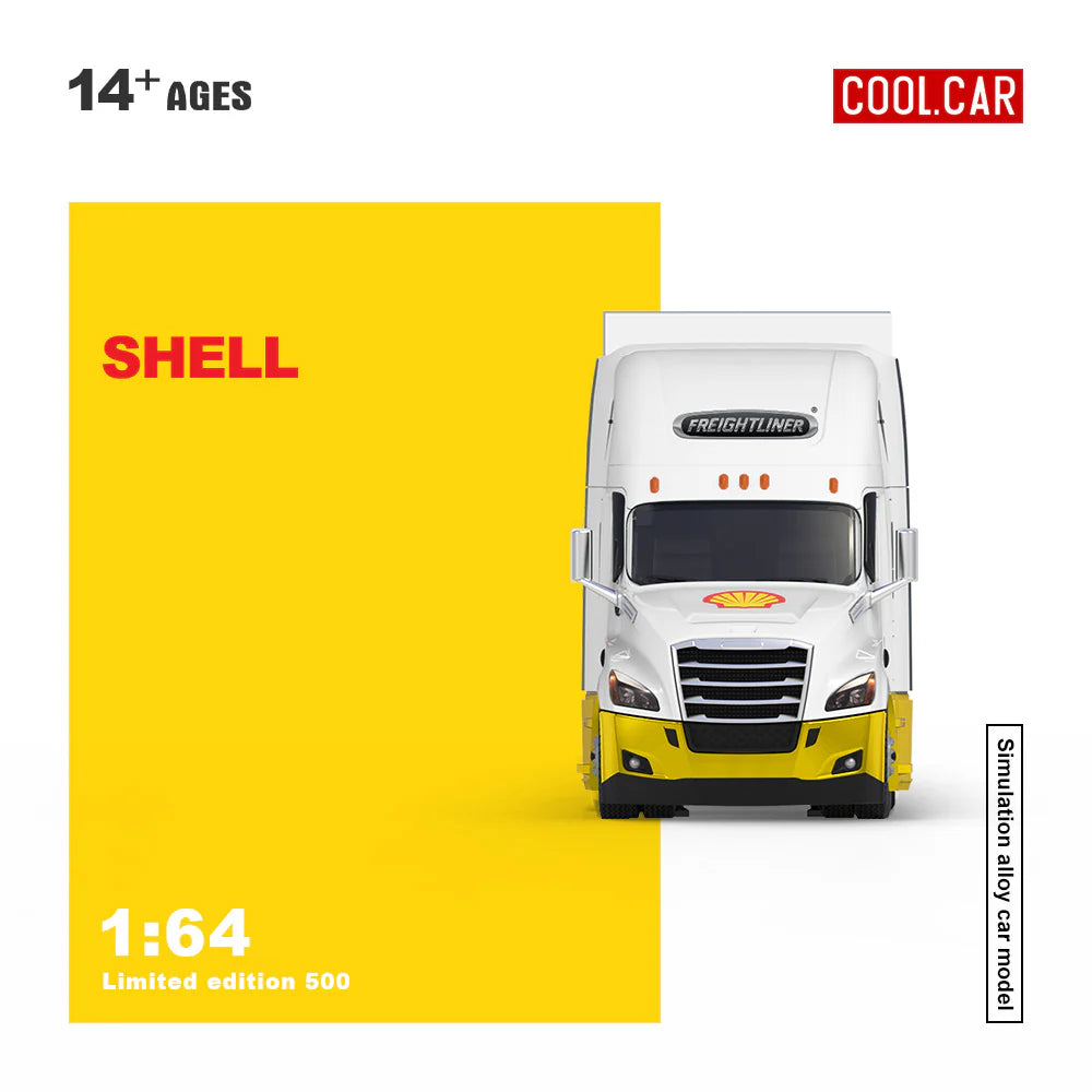 CoolCar 1/64 - Freightliner Container Truck- SHELL CC800112
