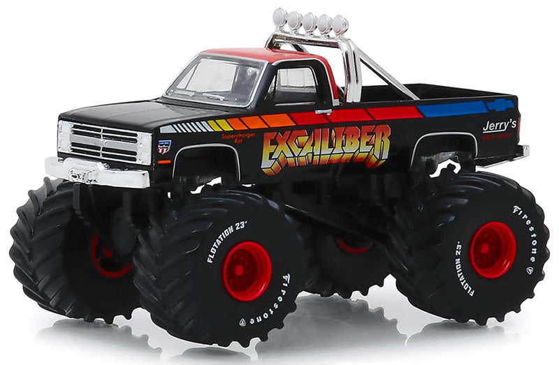 1987 Chevrolet K20 Monster Truck Excaliber – GreenLight Kings of Crunch 1:64 – GL49195-D