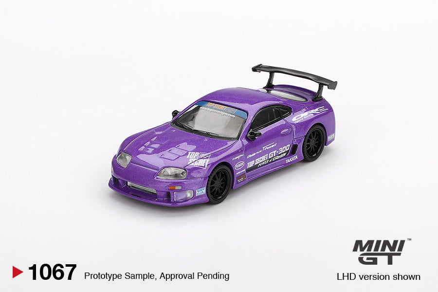 Mini GT- Toyota Supra (A80) GT-300 Top Secret Purple 2014 (LHD) - MGT01067