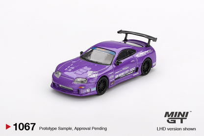 Mini GT- Toyota Supra (A80) GT-300 Top Secret Purple 2014 (LHD) - MGT01067