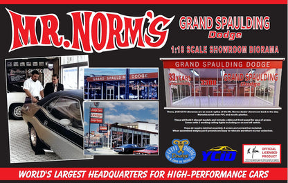 YCID-Mr. Norms Dealership Showroom Diorama 1/18