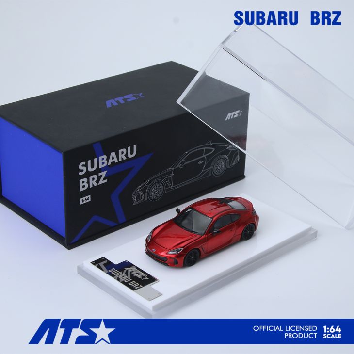 Subaru BRZ Metallic Red ATS Model 1:64 ATS880403
