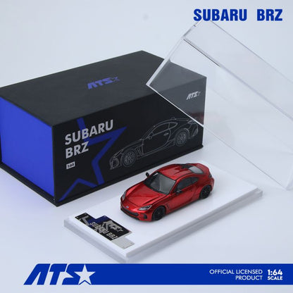 Subaru BRZ rouge métallisé ATS Model 1:64 ATS880403