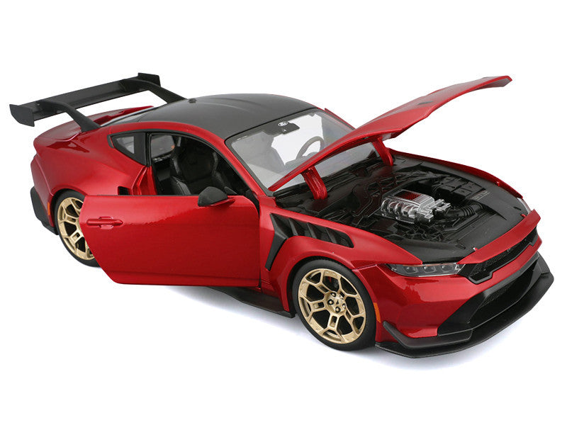 Maisto 1:18 2025 Ford Mustang GTD – Rouge métallisé – Special Edition – 31468RD