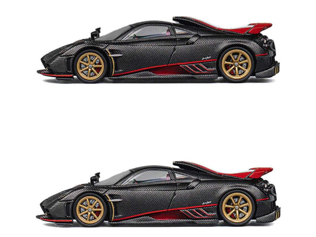 Pagani Imola, Black Carbon with Italian Flag Stripes (CM64-IMOLA-04)