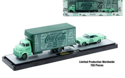 CHASE CARS-M2 Machines-Coca Cola - 1958 Dodge COE Truck and 1969 Dodge Dart Swinger (CHASE-56000-TW41B)