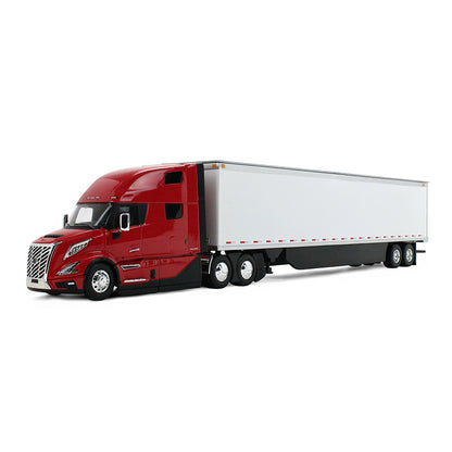 Volvo VNL 860 couchette haute rouge/blanc avec remorque 53’ – First Gear 1:50 (50-3515)
