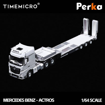 TimeMicro x Perka -Mercedes Benx Flatbed Transport- White TM646731