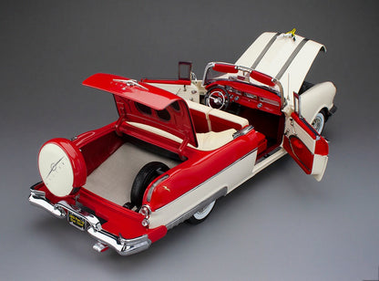 1955 Pontiac Star Chief Open Convertible in (Bolero Red/Castle Gray) SSP5058