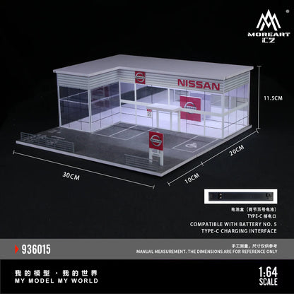 MoreArt 1/64-SHOWROOM NISSAN SHOP MO936015